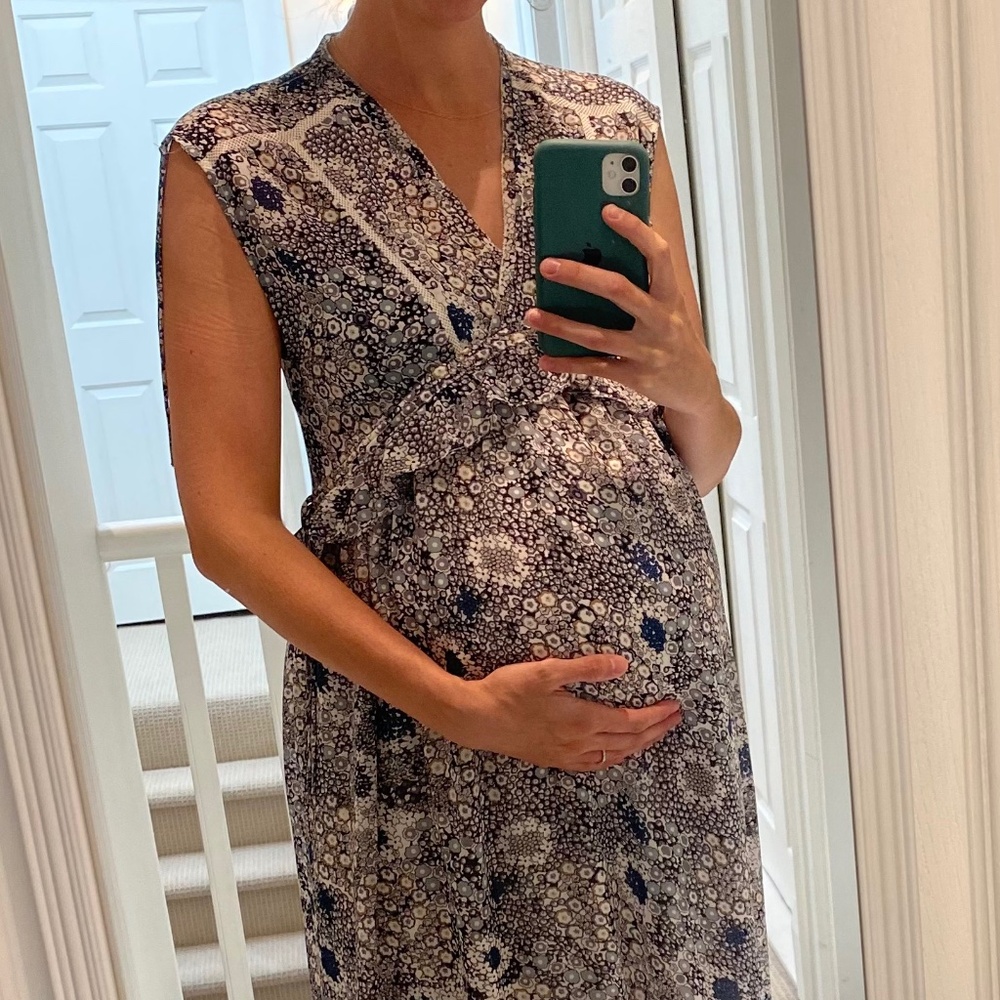 SUNCOO Floral Maternity Dress